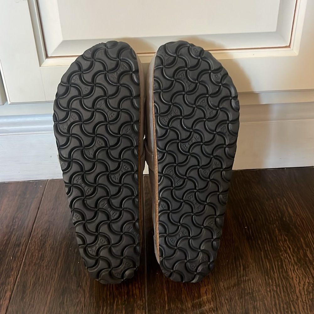 Women’s Grey Slip-On Loafers with Buckle - Picture 7 of 7